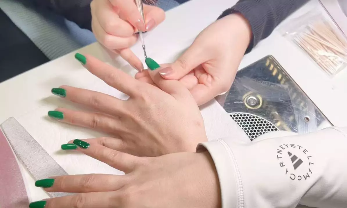 Luxury Signature Pedicure or Manicure, Manicure with Nail Builder Gel