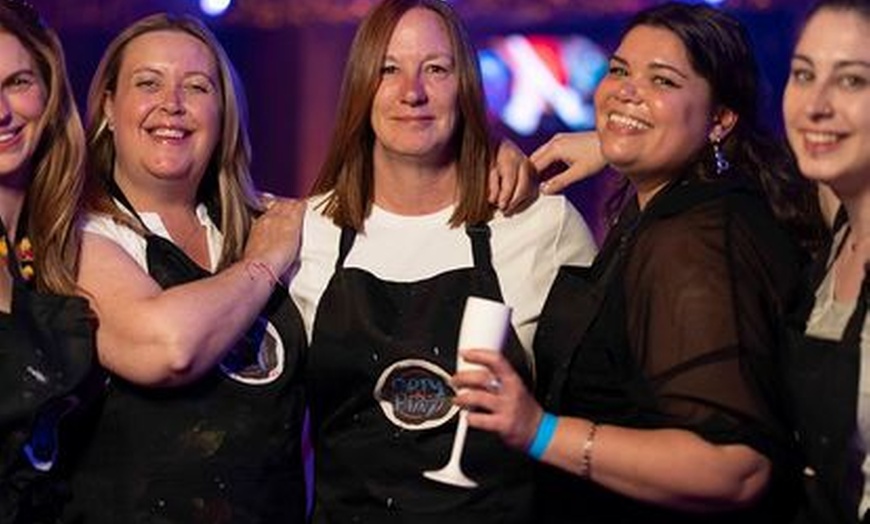 Image 24: Paint, Sip & Party: A Night of Art, Fun & Music