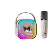 Image 5: Mini Karaoke Machine with Wireless Mics and Fun Voice Effects
