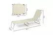 2 verstelbare ligstoelen, verkrijgbaar in blauw, ecru of grijs, incl. verzendkosten - Image 6