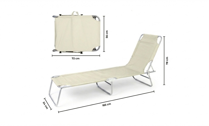 Image 6: Ensemble de 2 chaises longues réglables
