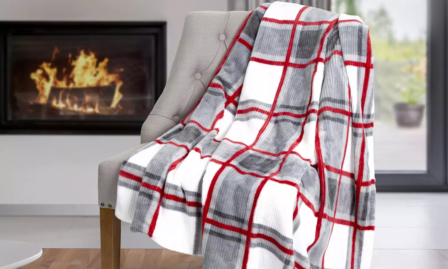 Soft Reversible Throw Blanket - Second Medium