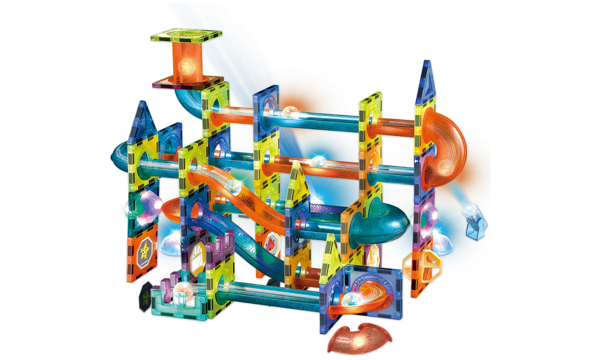 Contixo Magnetic Light-Up 3D Tiles Building Set