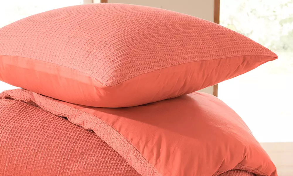 Honingraat katoenen dekbedovertrek set