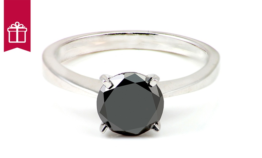 Image 5: 1 Carat Black Diamond Ring