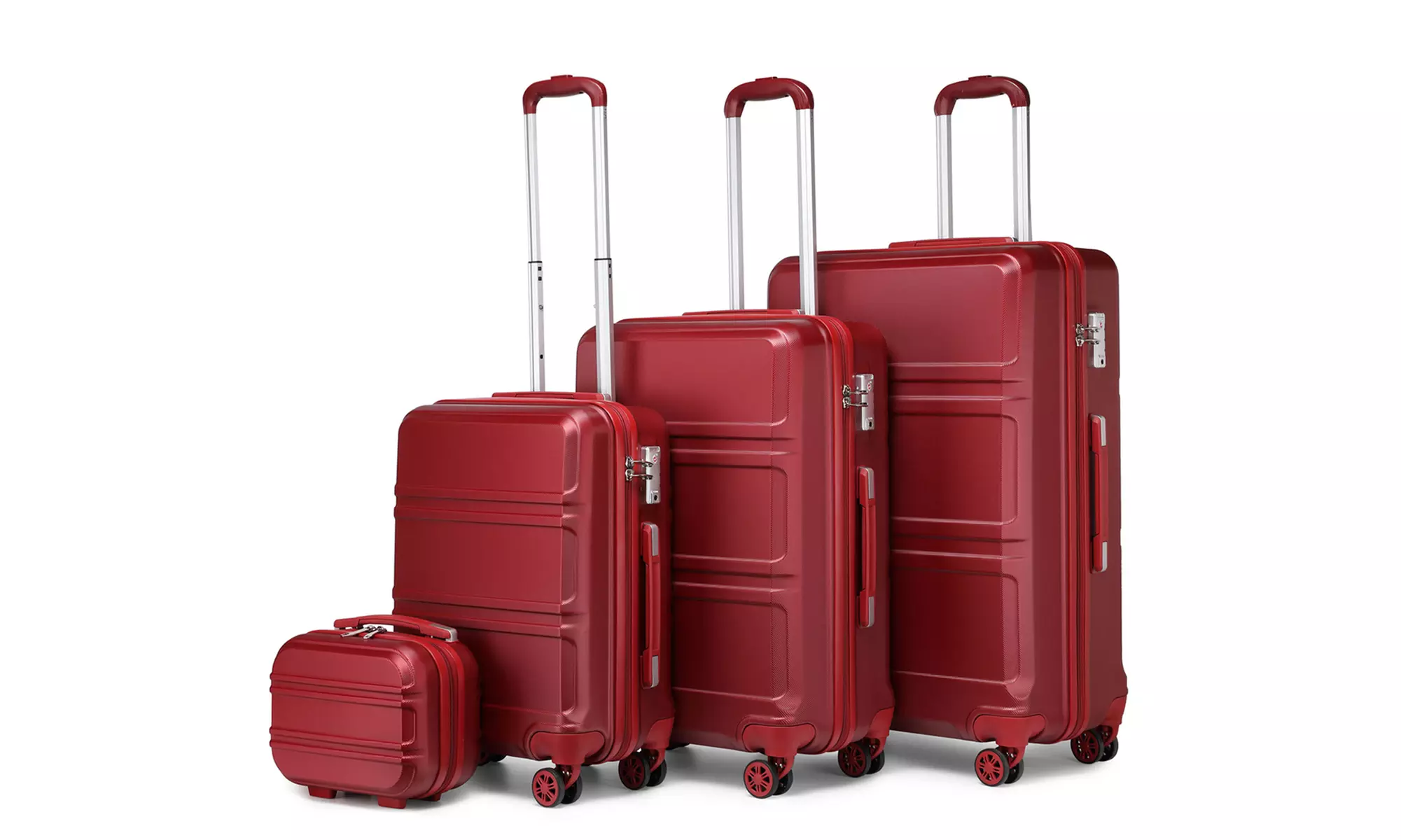 1x oder 4x Classic Koffer-Set mit Zahlenschloss