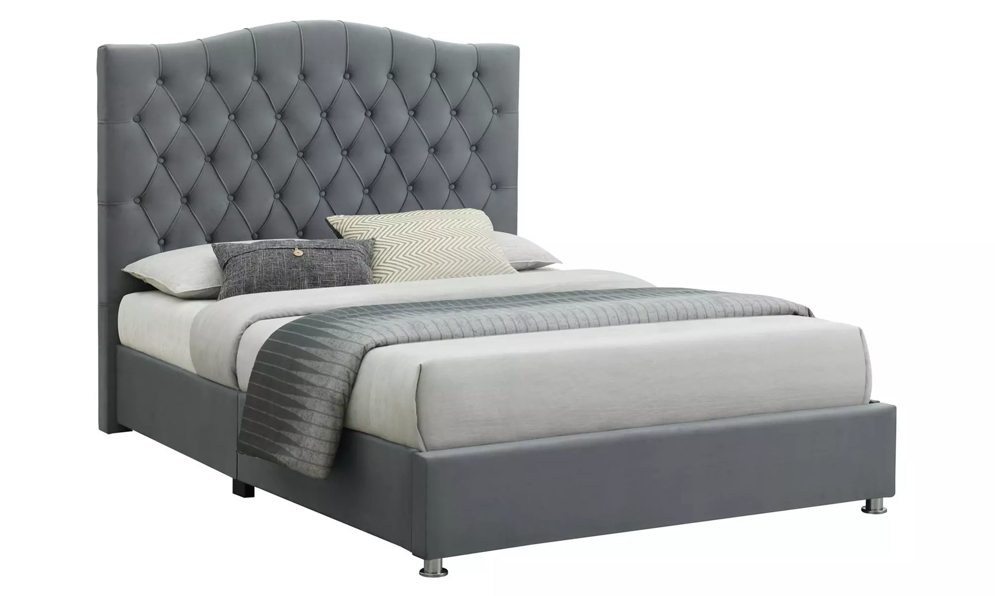 Sareer Furniture Felix Upholstered Bed Frame with Optional Mattress