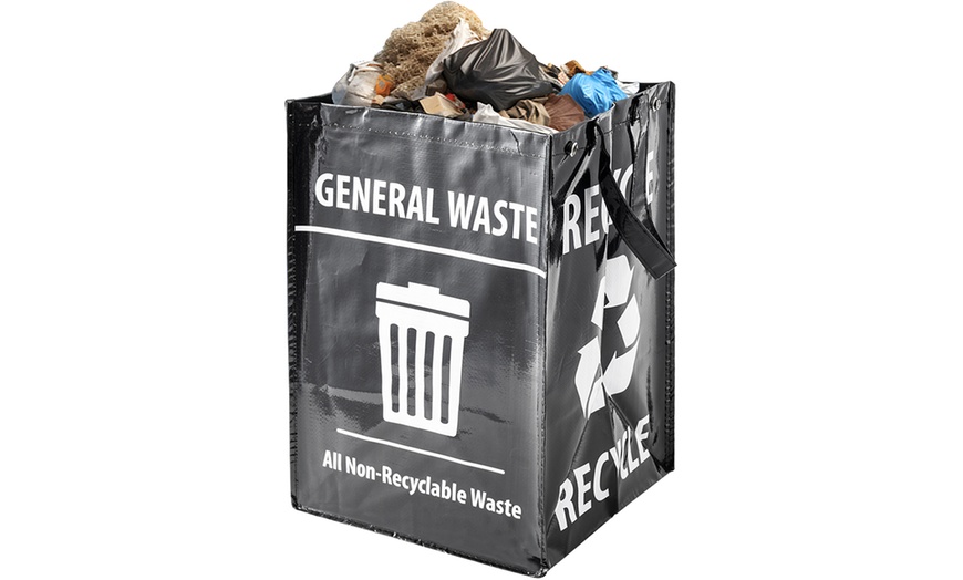 Image 2: Five Packs of Heavy-Duty Recycling Sorting Bags 