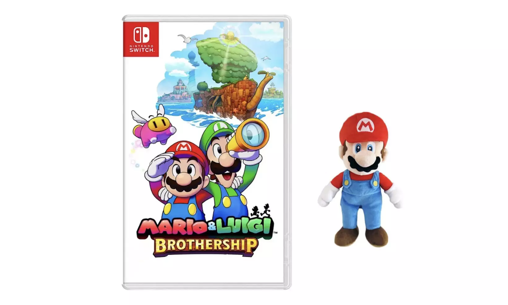 Nintendo Switch Game of Choice with Plush - Princess Peach, Mario & Donkey Kong
