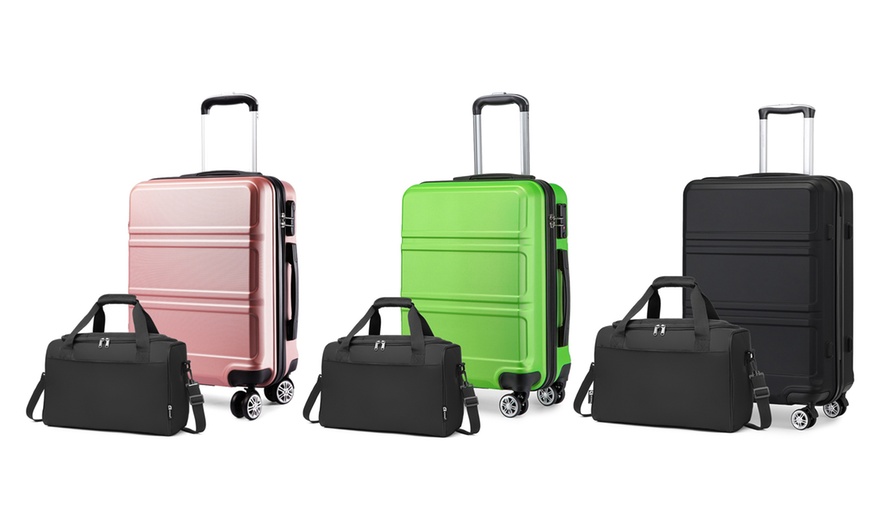 Image 1: KONO 20 Inch ABS Cabin Suitcase and Travel Bag Hand Luggage