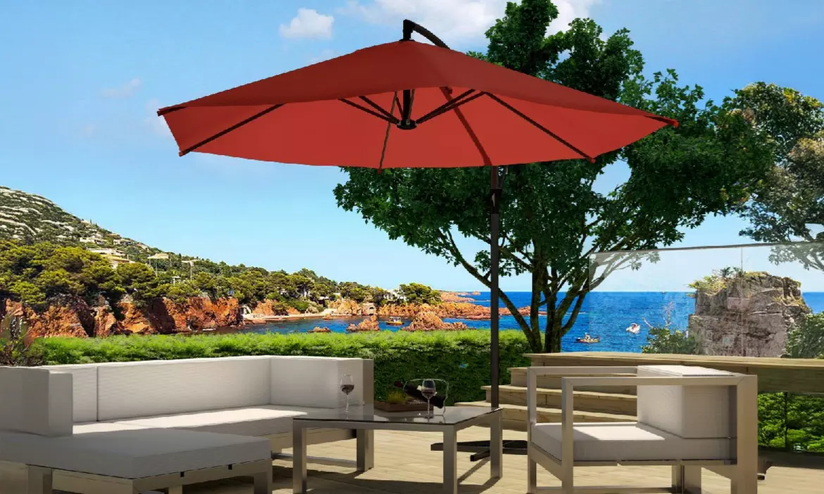 Parasol déporté octogonal (3 m) ou housse de protection de Kocoon