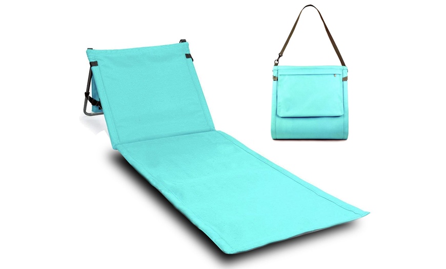 Image 5: Outdoor-Faltmatratze mit verstellbarer Rückenlehne