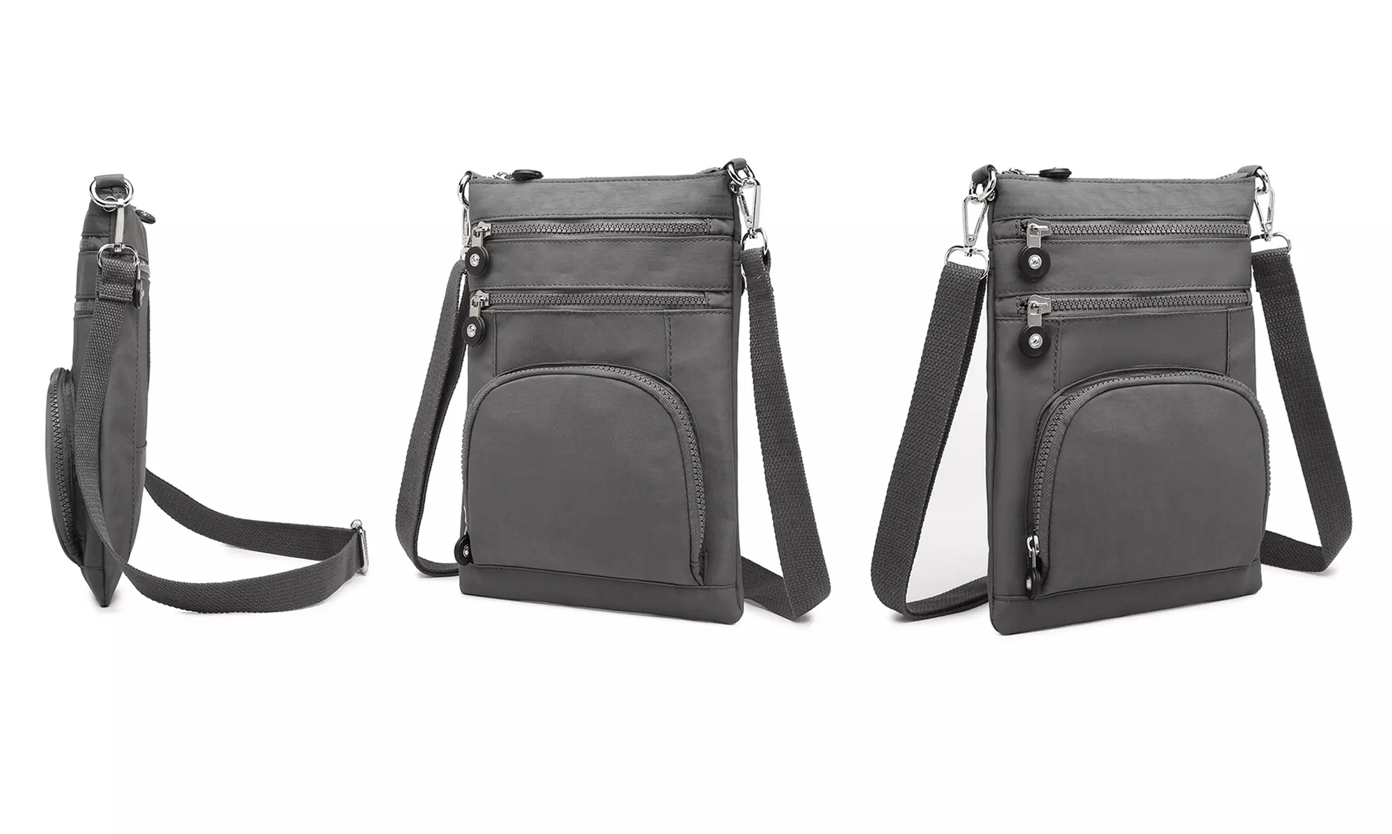 Kono Casual Multi-Pocket RFID Cross-Body Bag Card Holder Phone Bag