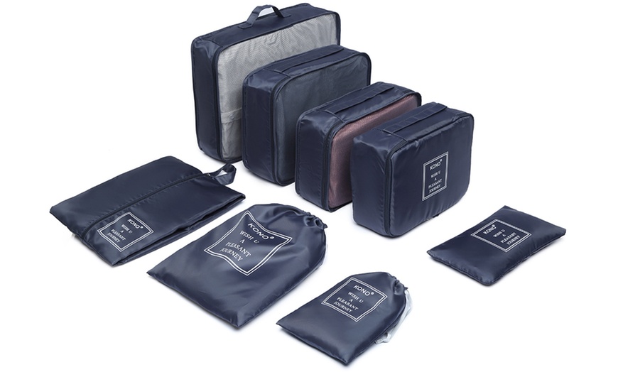 Image 8: Eight-Piece Luggage Organiser Bag Set