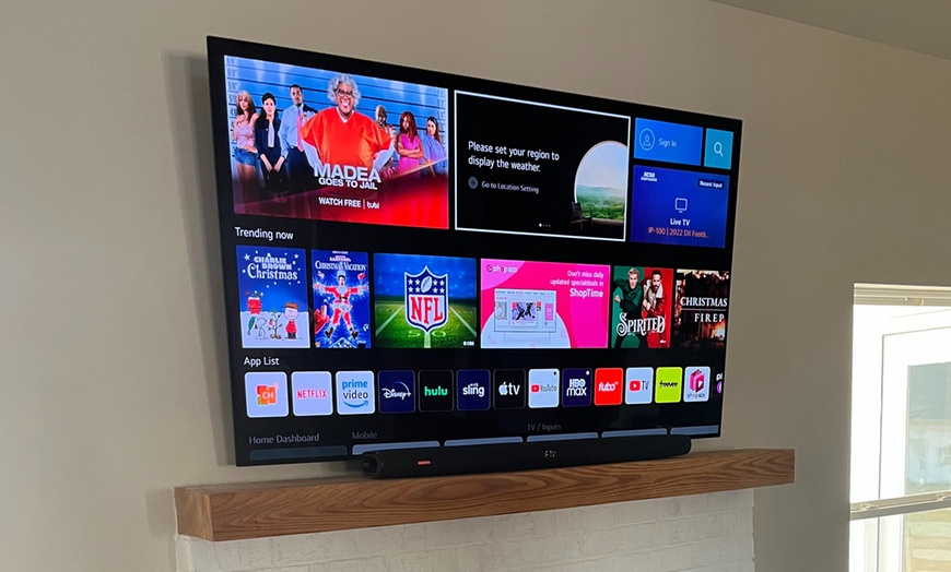 Image 17: TV Mounting for Up to 65'' or 85" w/ or w/o Wires Concealed In Wall 