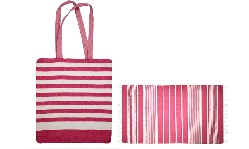 Image 15: Telo mare con borsa