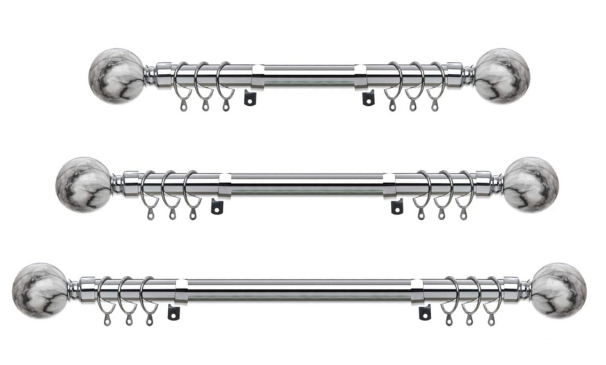 Image 16: Extendable Curtain Pole Set