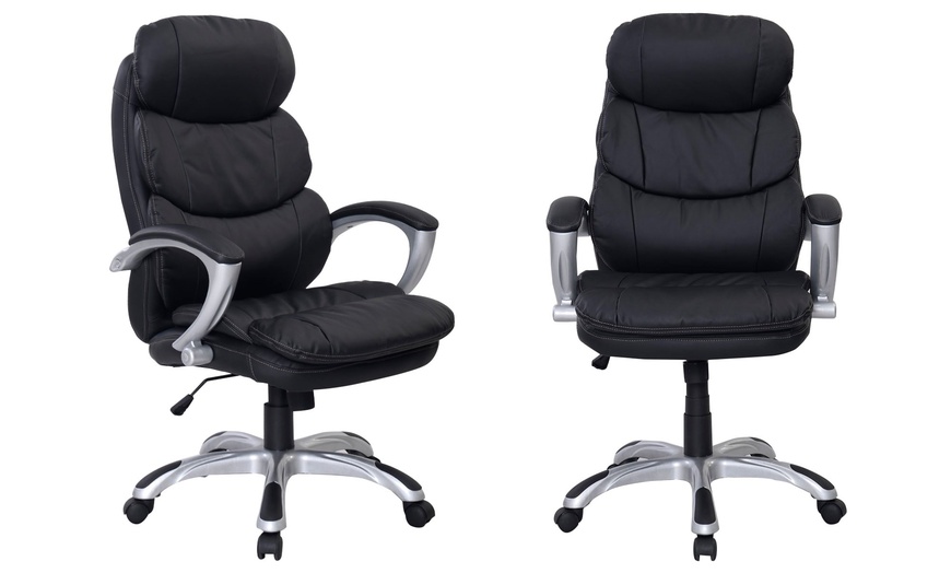 Image 1: Padded Office Chair