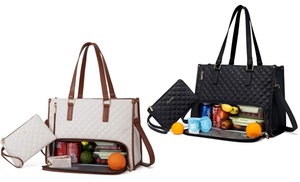 Lovevook Three-In-One Lunch Tote Bag for Women Lovevook Three-In-One Lunch Tote Bag for Women