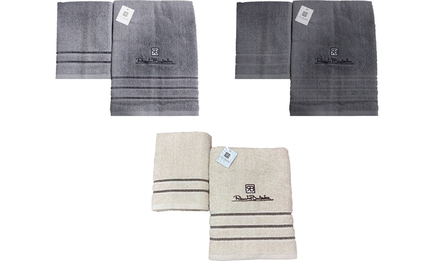 Image 2: 3 ou 5 ensembles de 2 serviettes Renato Balestra