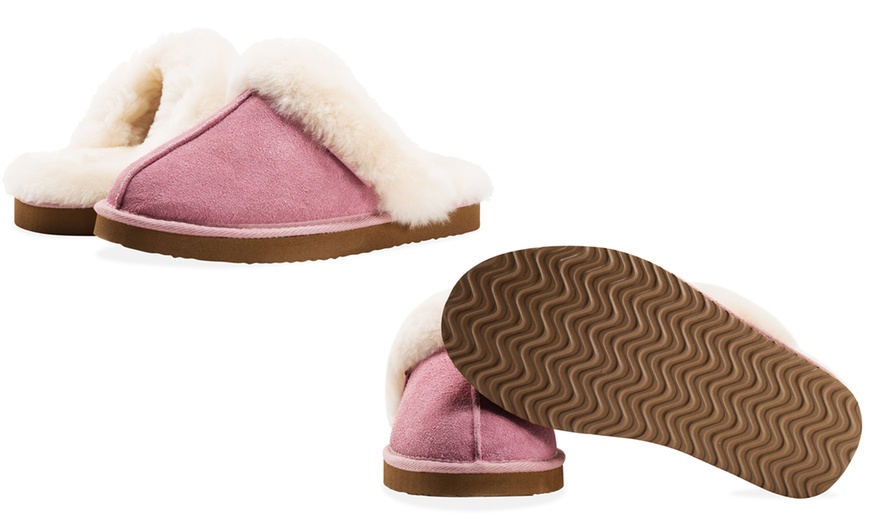 Image 13: Women's Sheepskin-Lined Slippers