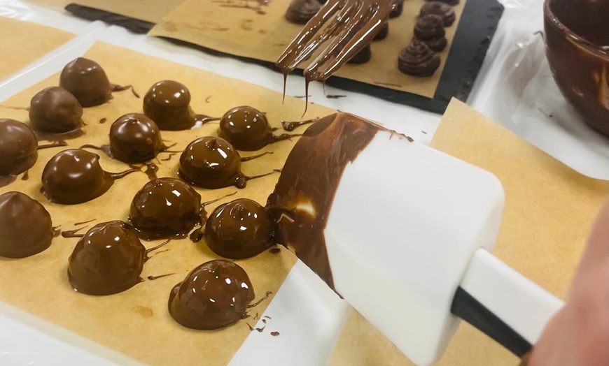 Image 1: Indulge in Chocolate Truffle Making with Friends - Perfect for Gifts!