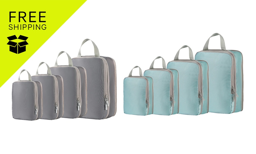 Image 1: Four-Piece Compression Storage Bags