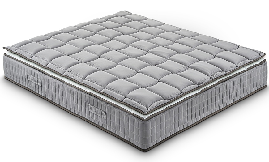 Image 3: Materasso con molle ortopediche con topper in memory foam
