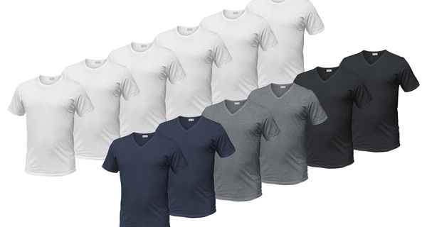 6 T-shirt Liabel intimo in cotone