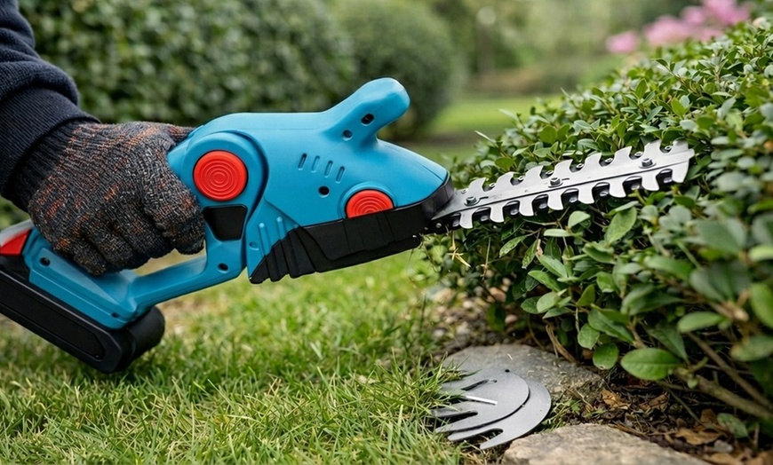 Image 4: Taille-haie et cisaille à gazon sans fil 2-en-1