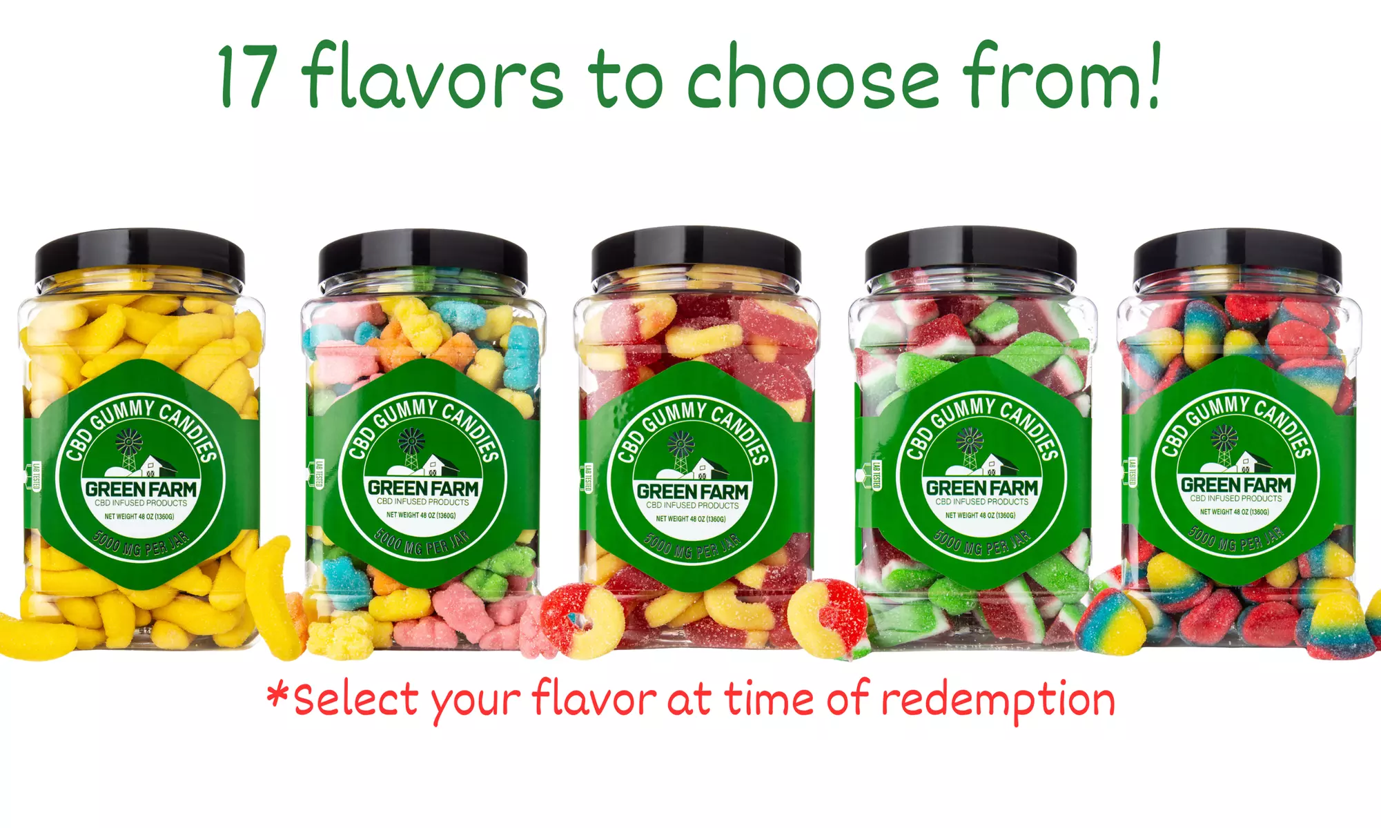 Green Farm Organic CBD Gummies – Potent 500mg–5000mg