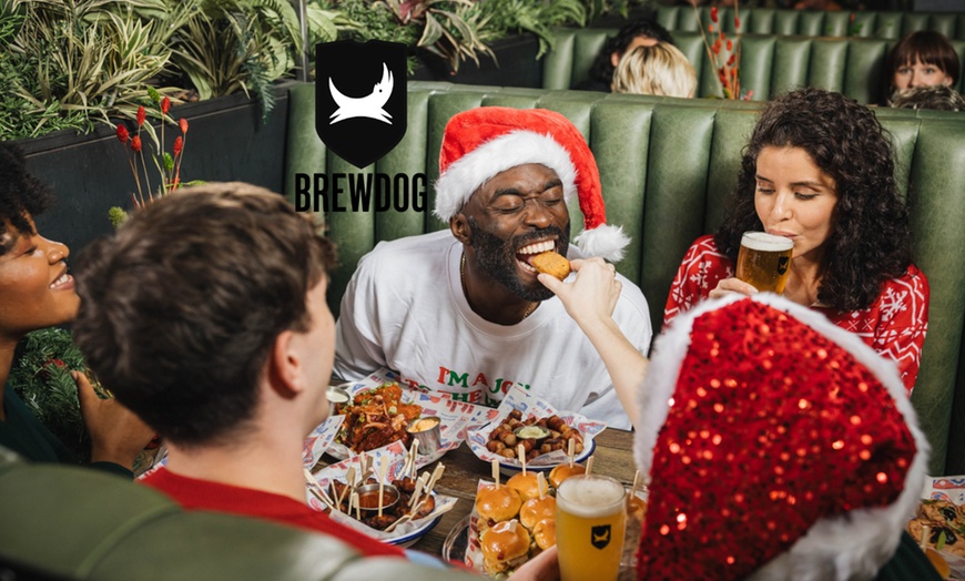 Image 1: BrewDog Beer School + Festive Pizzas, Burgers & Holiday Drinks