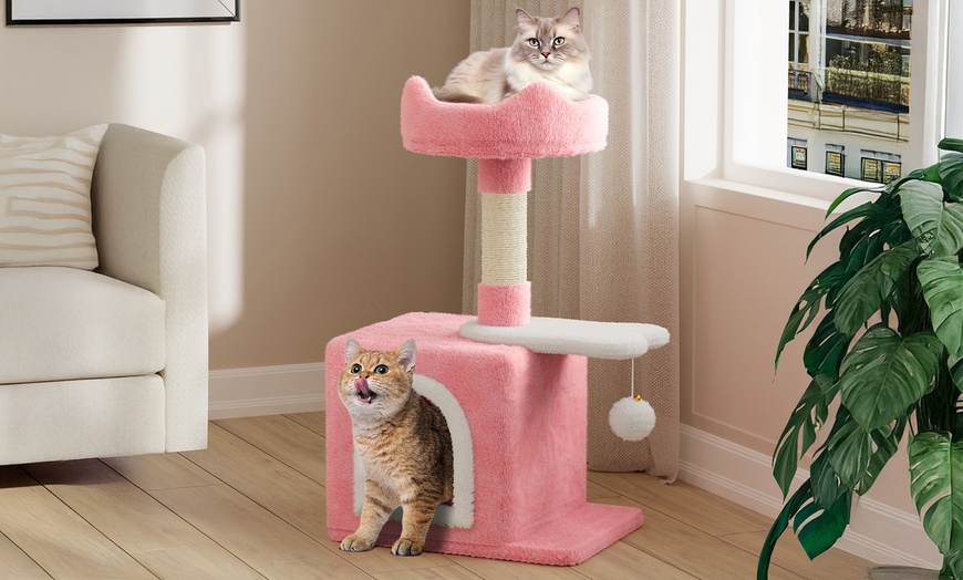 Image 14: 70, 79 or 131cm Multi Level Indoor Cat Tree