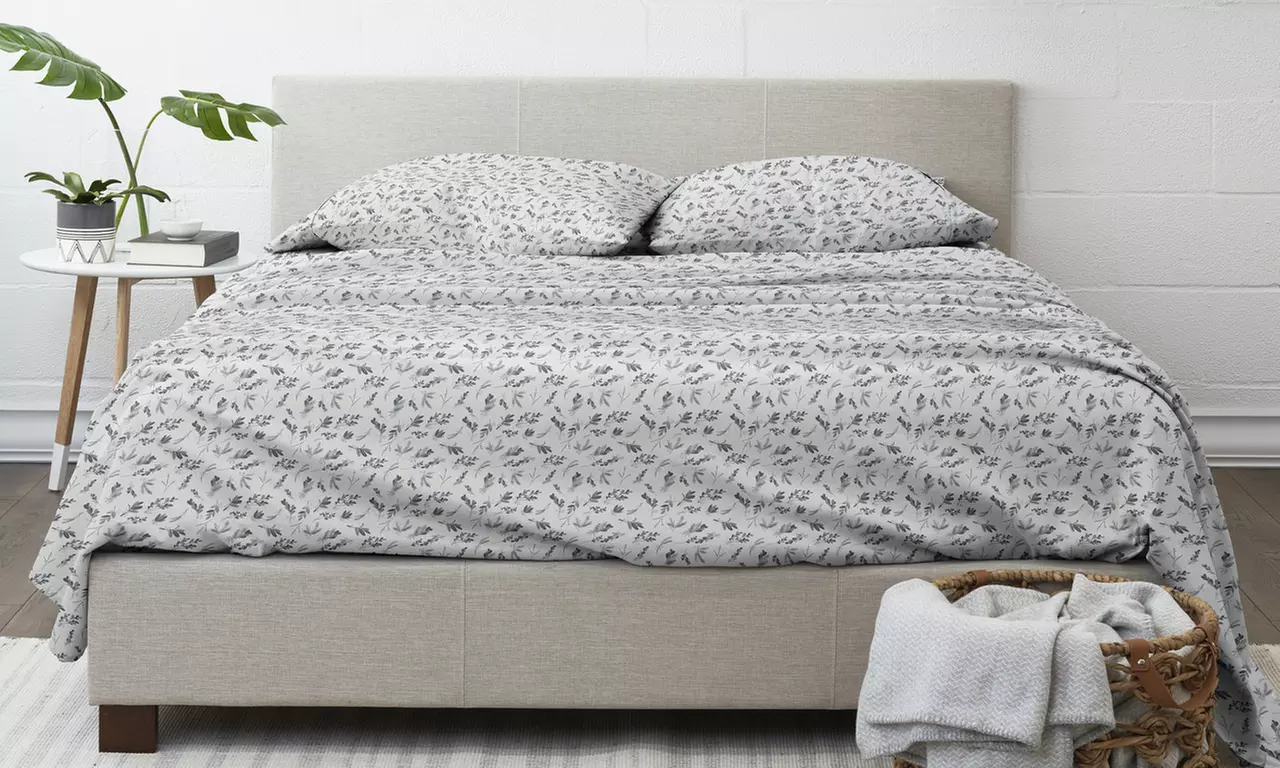 Home Collection Premium 4 Piece Ultra Soft Flannel Bed Sheet Set