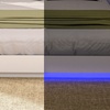 Image 3: Artiss Double Bed Frame with 16-Colour LED Light