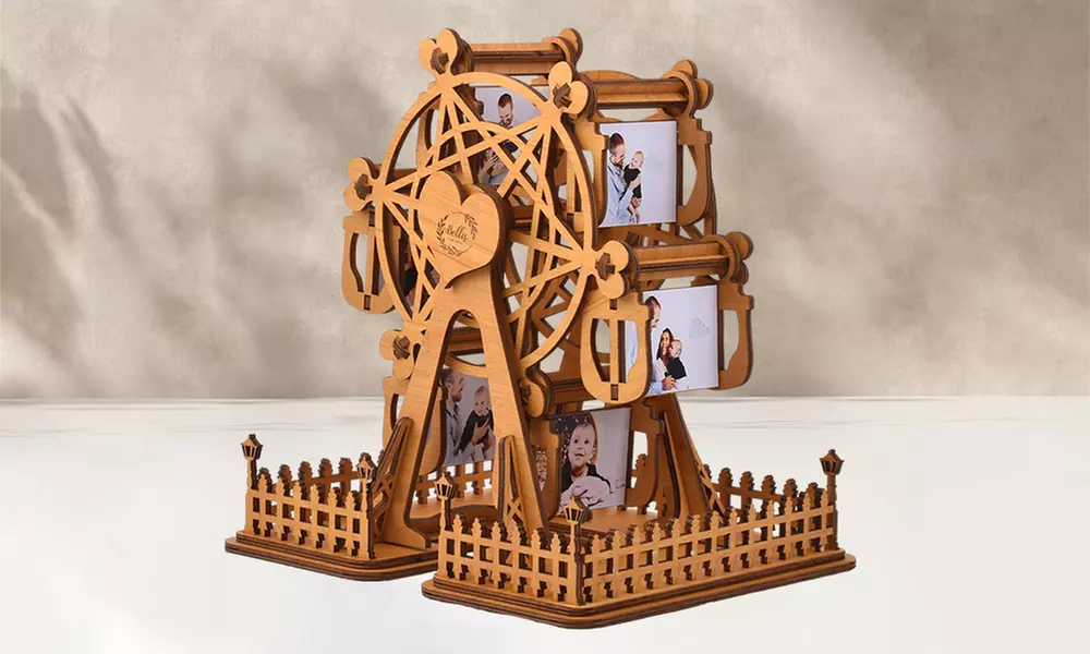 Foto-Riesenrad aus Holz in der Farbe nach Wahl