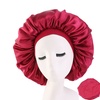 Image 9: Extra Large Long Hair Care Satin Bonnet Cap Night Sleep Hat Head Wrap Cover