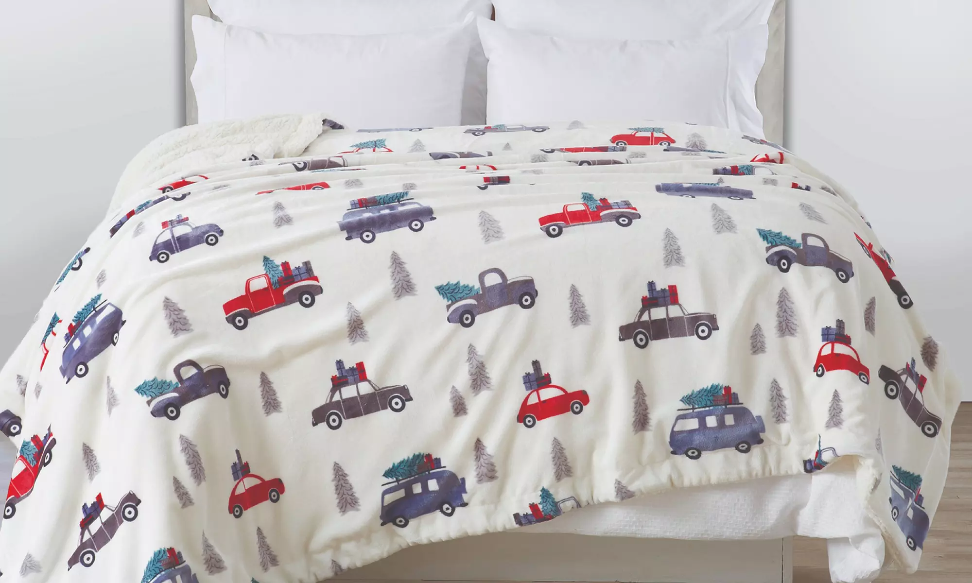 Cozy Plush Velvet & Sherpa Reversible Throw Blanket