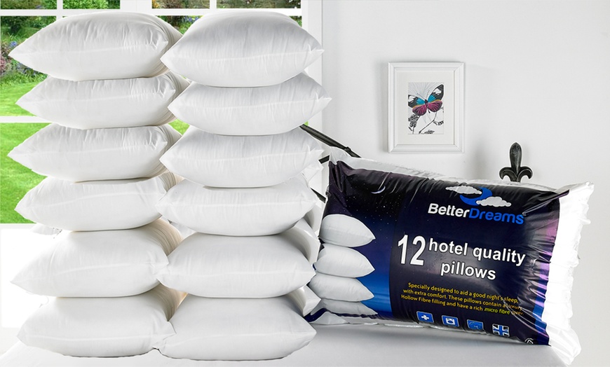 Image 1: Pack of 12 Non-Allergenic Pillows