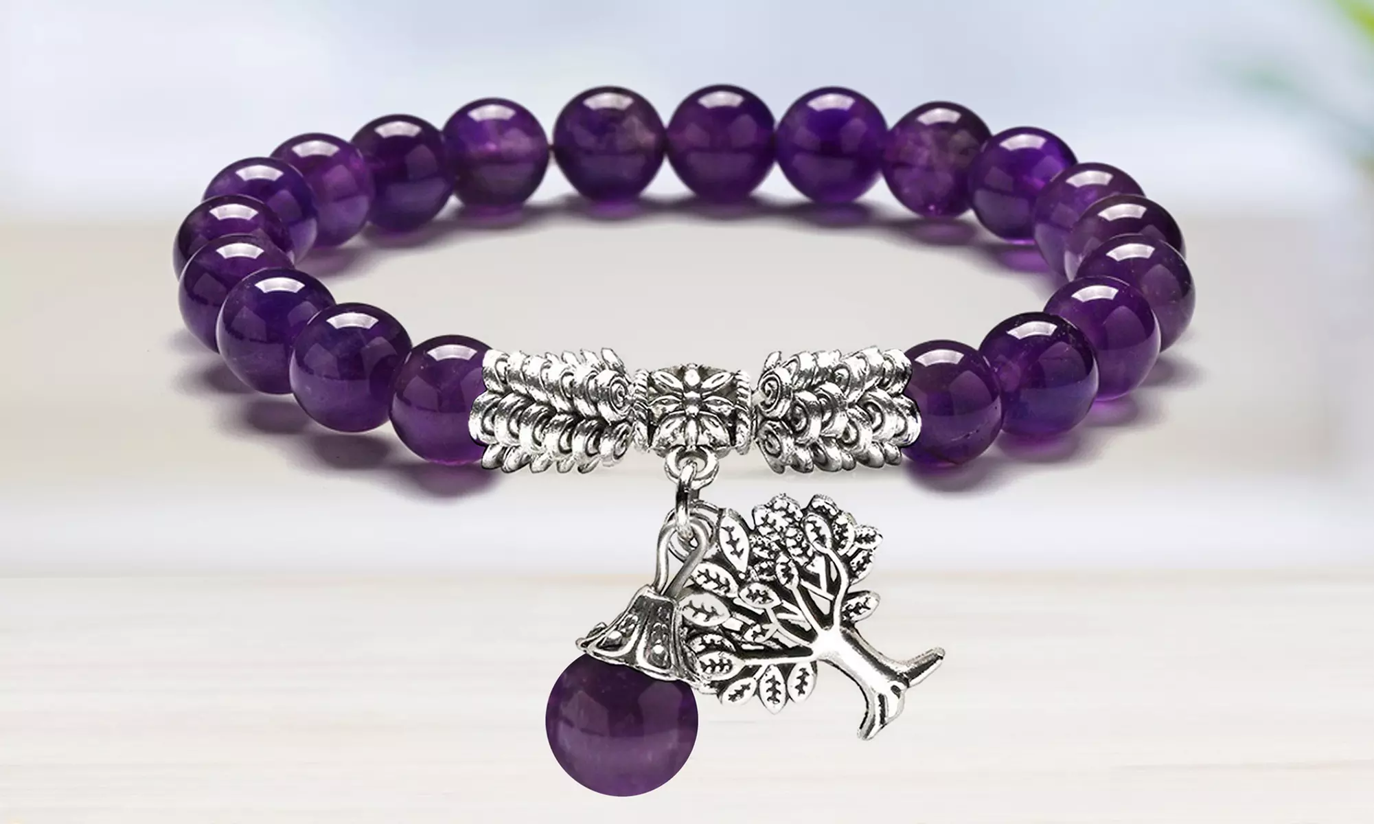 Tree of Life Lucky Charm Stretch Bracelet