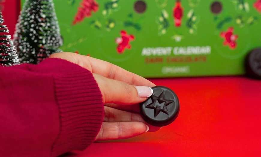 Image 5: Organic Chocolate Advent Calendar - Milk & Dark for Every Taste