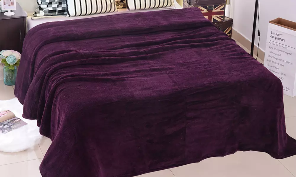 JML Soft Lightweight Plush Flannel Blanket for Bed/Sofa,King/Queen Size