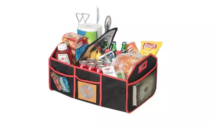 Deluxe Collapsible Trunk Organizer with Cooler - Second Medium