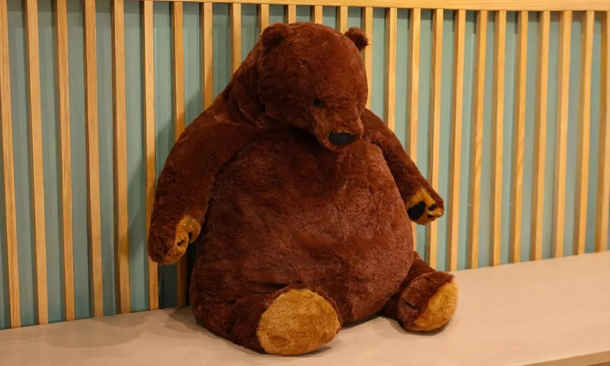 Ultra-Soft Realistic Plush Bear Pillow Toy