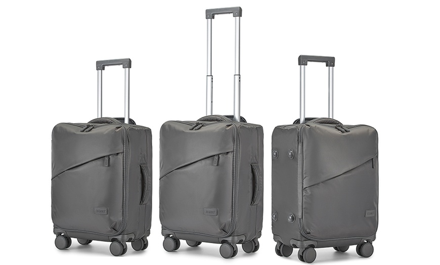 Image 14: 1x oder 3x KONO Soft-Shell-Reisekoffer