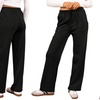 Image 15: Plain and Seam Front Wide Leg Trousers