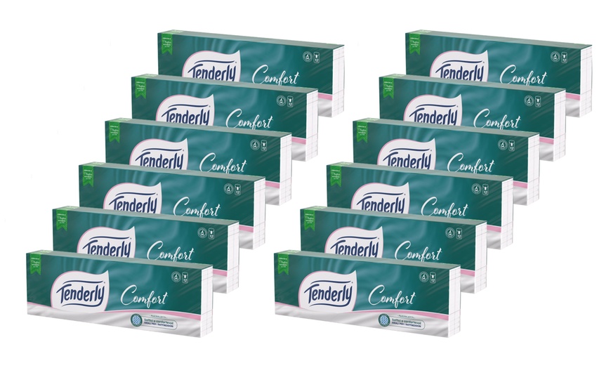 Image 1: Fino a 144 pacchetti di fazzoletti Tenderly Comfort