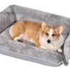 Image 4: Dog Bed Cat Bed Soft Washable Expandable Pet Pad Puppy Warm Cushion