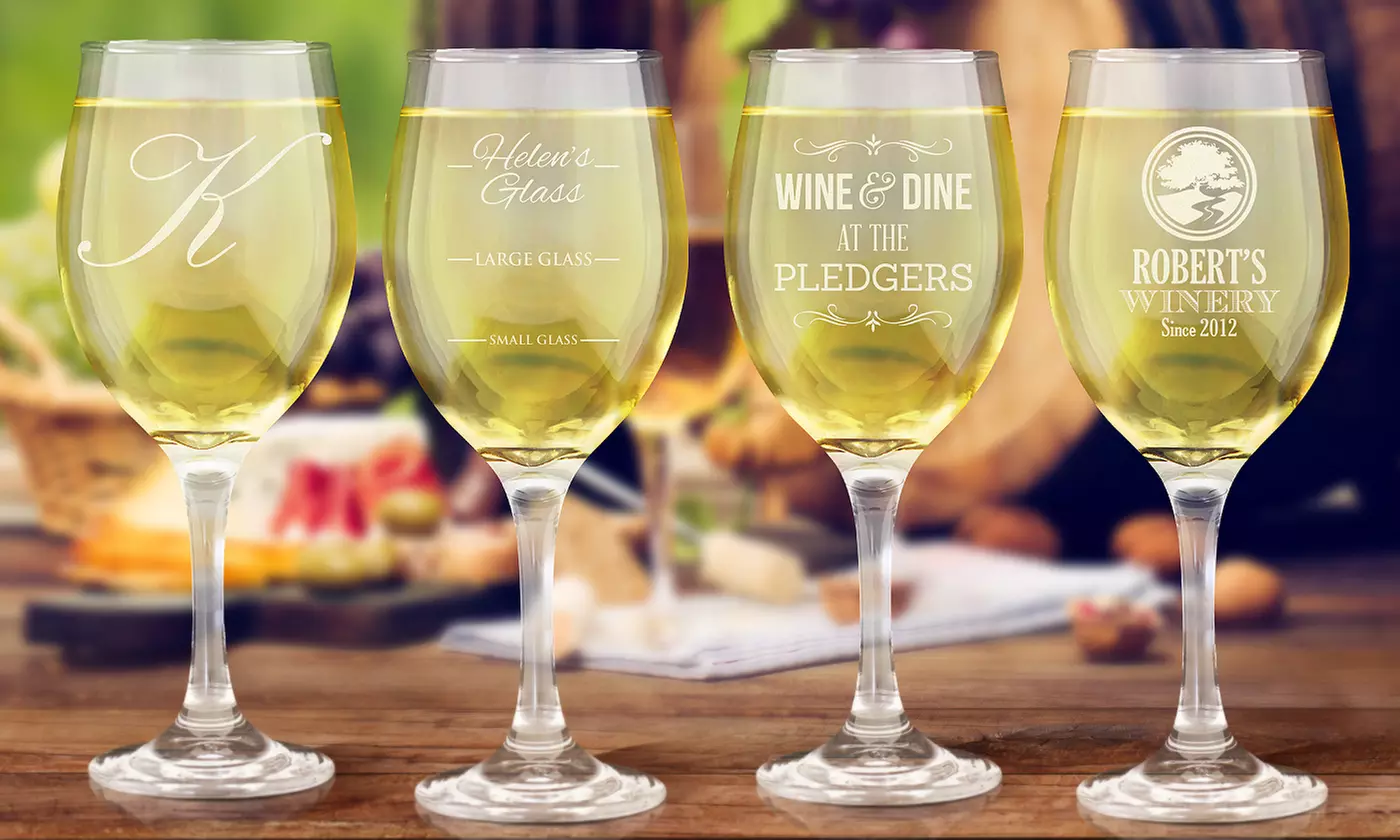 Fabness Custom Engraved Wine Glasses (Up to 63% Off)  - Primary Image