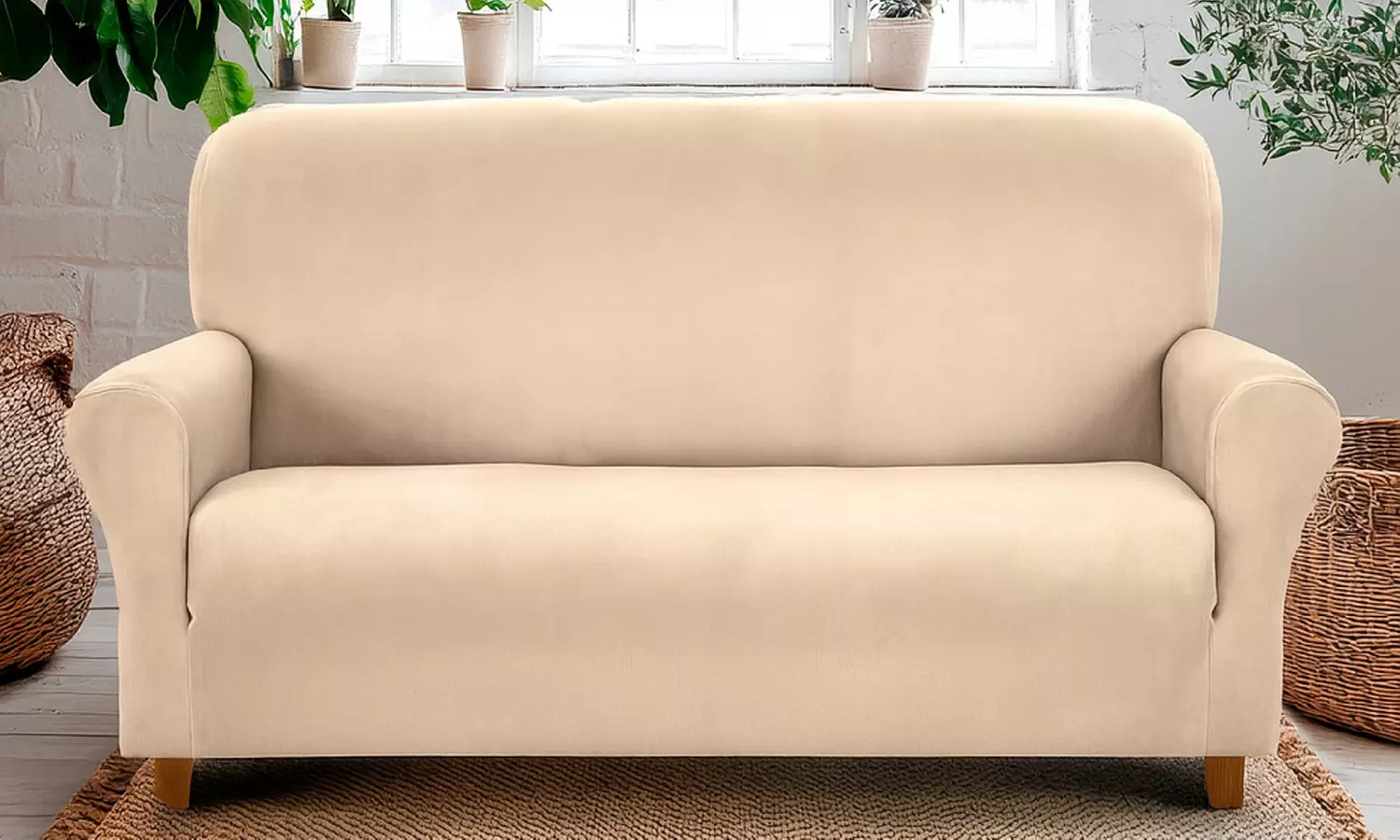 Housse de fauteuil ou de canapé en velours DANKOV